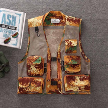 Summer Quick-Drying Breathable Mesh Vest Men Photographer Sleeveless Jacket Multi-Pockets Outdoors Hiking Fishing Hunting Vest